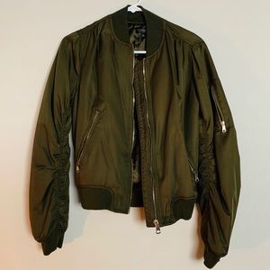 Top Shop Green Bomber Jacket
